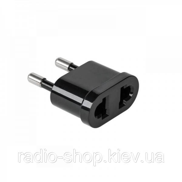Переходник Сетевой с Евро на Американскую Розетку Черный — Купить ...