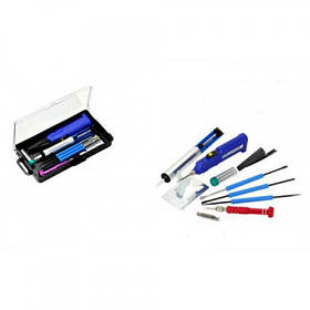 Набір ZD-972Е (паяльник 4,5V 8 W + підставка + припій + викрутка + олововідсмоктувач)