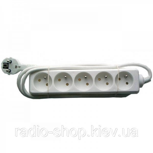 Подовжувач мережевий 5 гнізд 5 м, фото 1