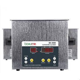 Ультразвукова ванна BAKU BK-2000 з функцією дегазації рідини (3.2 L, 120W, 40 kHz, підігрів до 80 гр. C, таймер до 99 хв.)
