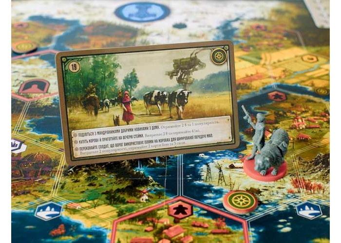 Коса Серп, Scythe. Настольная игра, карточные игры Оригинал. Лучшая стратегия. Дизельпанк, киберпанк игры. - фото 4 - id-p1454484661