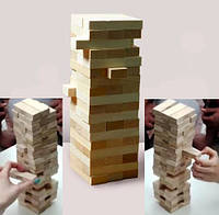 Башта, Джанга, Jenga, Дженга, Башта, Вежа. Настільна гра. Оригінал. Дерев'яні брусочки 54
