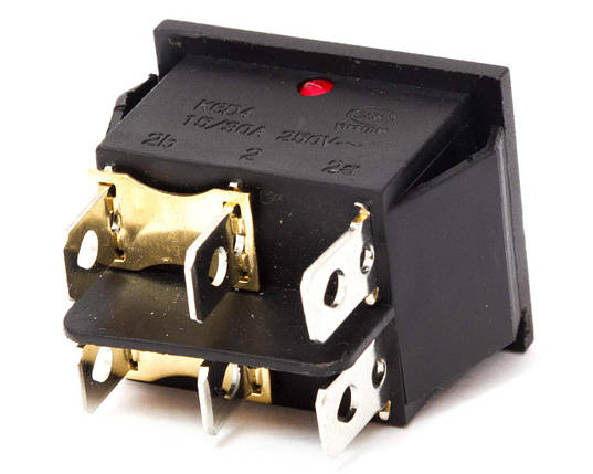 Вимикач для зварювального апарату 25А 250V з 6-ма мідними виходами і підсвічуванням Vita, фото 3