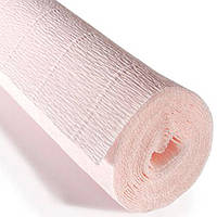 Гофрированная бумага бледно-розовая (#616 Very Pale Pink) плотная качественная бумага креп Италия 180г 2,5м