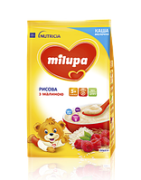 Каша Milupa (Милупа) молочная рисовая с малиной для детей от 5-ти месяцев 210гр