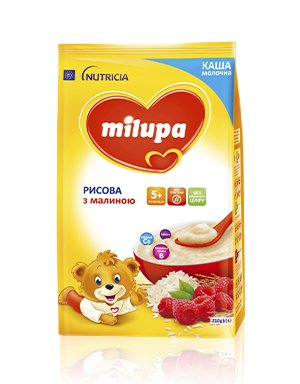 Каша Milupa (Милупа) молочная рисовая с малиной для детей от 5-ти месяцев 210гр - фото 1 - id-p1454488258