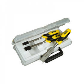 Набір стамесок 3 од. посилених (12, 18, 25 мм, пластиковий кейс) 2-16-883 Stanley