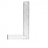 Косинець будівельний алюмінієвий 250 мм INTERTOOL MT-2061, фото 3