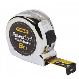 Рулетка 8 м х 25 мм MICRO POWERLOCK армована стрічка 1-33-527 Stanley