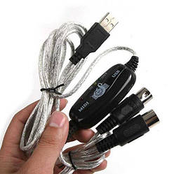 MIDI інтерфейс кабель USB, підключення клавіатури