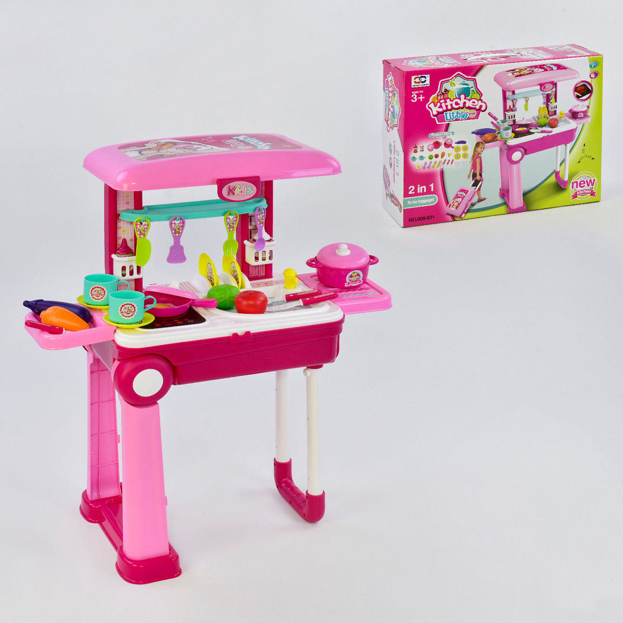 Дитяча кухня зі звуком світловими ефектами в валізі 008-921