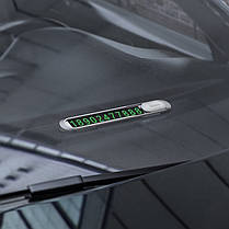 Візитка HOCO PH41 на панель автомобіля, срібляста, фото 4
