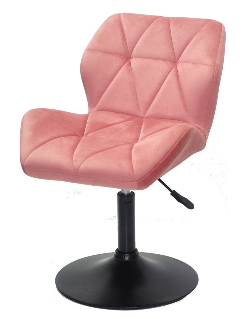 Крісло поворотне Paris теракот BK — Base на круглій основі млинця чорного кольору, фото 1