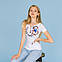 Біла футболка жіноча Петраківський розпис S, фото 2