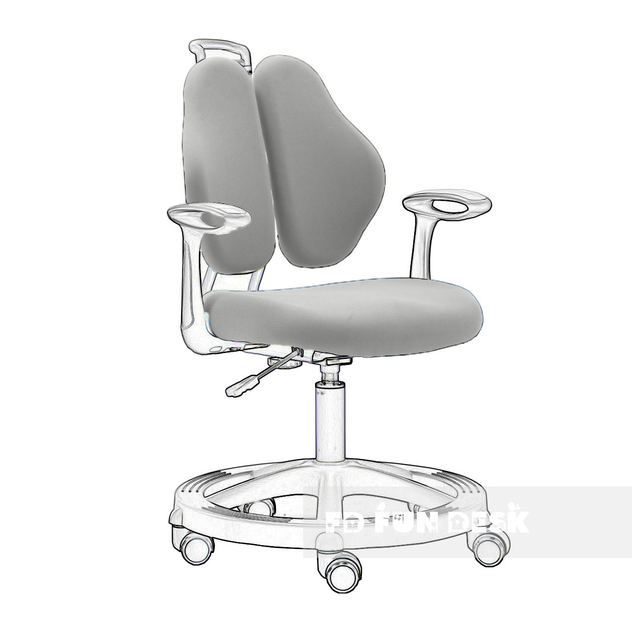 Чохол для крісла FunDesk Vetta II Grey