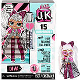 LОЛ Сюрприз Модна мінілялька Леді Дива LOL Surprise JK Mini Fashion Doll Diva, фото 8