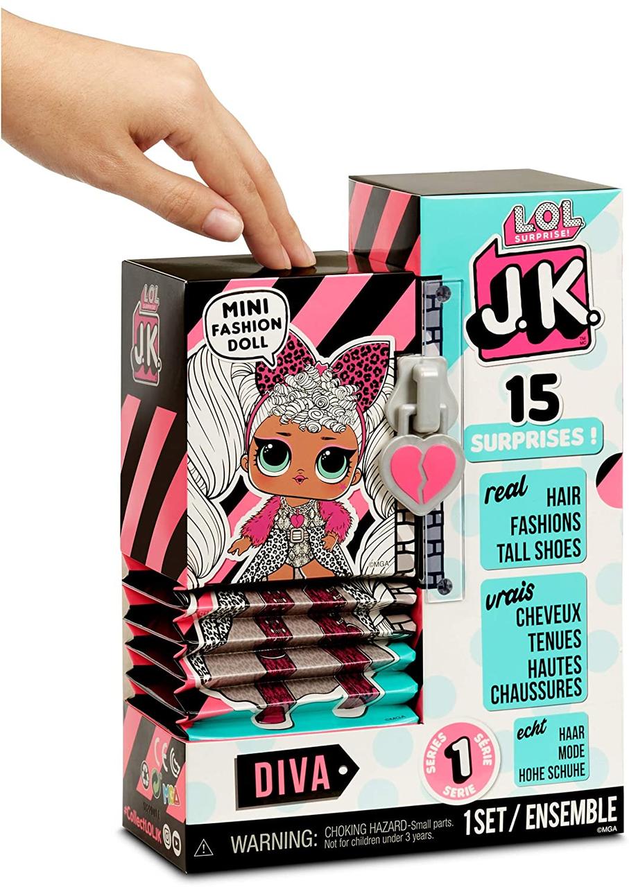 LОЛ Сюрприз Модна мінілялька Леді Дива LOL Surprise JK Mini Fashion Doll Diva, фото 1