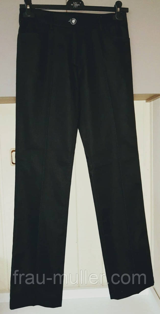 Легкі чорні штани катон хорошою викрійки Abcolu, фото 1