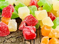 Цукати мікс кубики (8-10мм) 200г, кольорові цукати ананаса, різнокольорові ананасові цукати, фото 5
