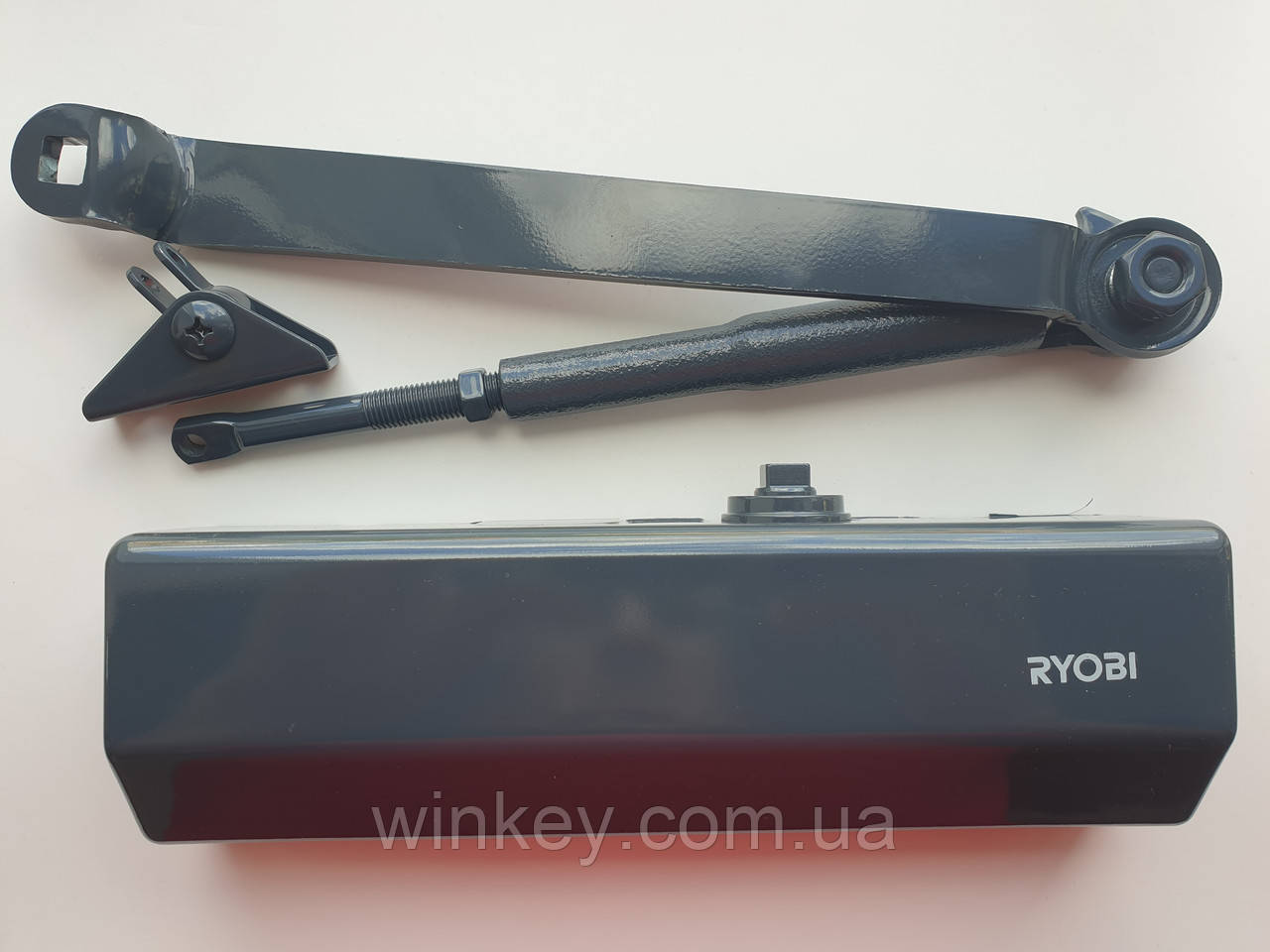 Доводчик дверний RYOBI D 1554 STD з фіксацією антрацит