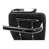 Офісне крісло Richman Пріус-CF чорний кожзам на полозах, фото 7