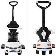 Дитяча каталка-толокар M 3503B-1, білого кольору, фото 2