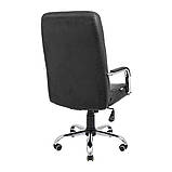 Комп'ютерне крісло Richman Armchair Prius 1001-1007х610х670 мм чорний кожзам на коліщатках, фото 4