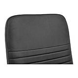 Комп'ютерне крісло Richman Armchair Prius 1001-1007х610х670 мм чорний кожзам на коліщатках, фото 7