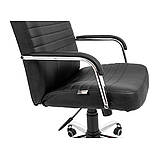 Комп'ютерне крісло Richman Armchair Prius 1001-1007х610х670 мм чорний кожзам на коліщатках, фото 9