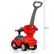 Дитяча каталка-толокар M 4205-3, червоного кольору, фото 6