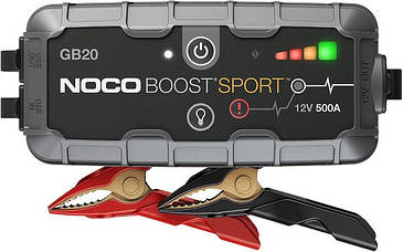 Пуско-зарядний пристрій Noco GB20 Boost Sport 500A UltraSafe Lithium Jump Starter, IP65, код 117390