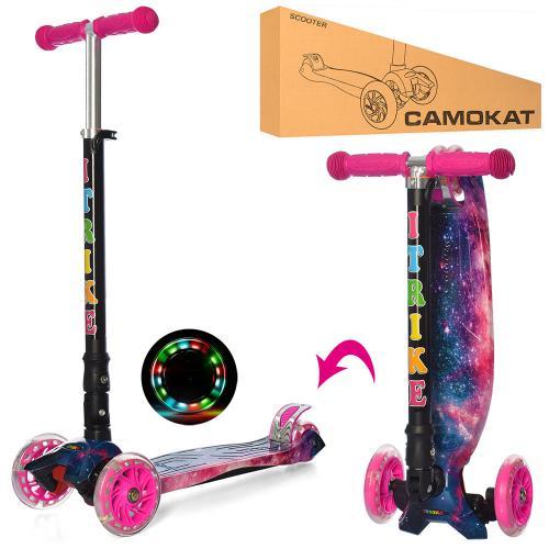 Дитячий триколісний самокат maxi JR 3-003-1-WP1, складний