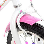 Велосипед дитячий PROF1 20д. Y2085, біло-рожевого кольору, фото 3