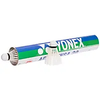 Воланы для бадминтона перьевые YONEX (12шт) в тубе