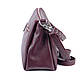 Жіноча шкіряна сумочка кроссбоди 36 бордо, фото 4