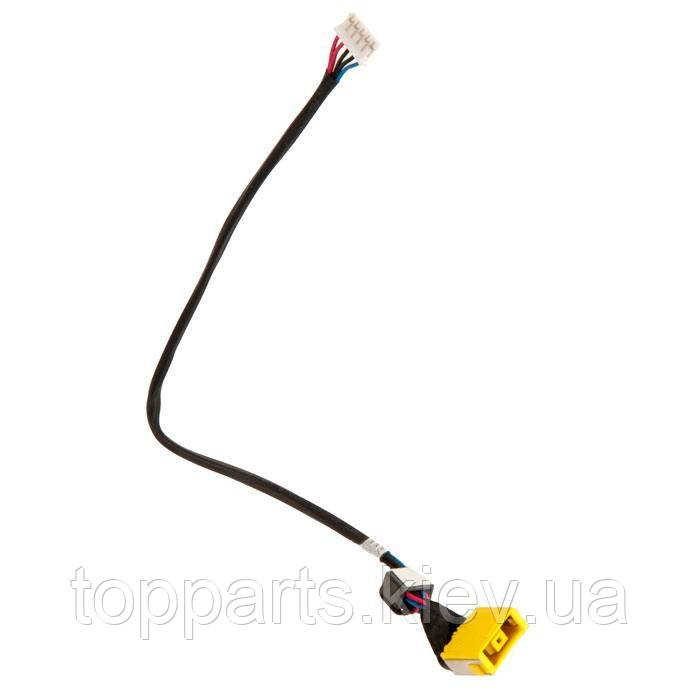 Роз'єм живлення з кабелем для Lenovo PJ585 (прямокутний + center pin), 5-pin, 23 см