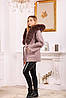 Жіноче пальто з капюшоном і яскравим хутром, фото 5