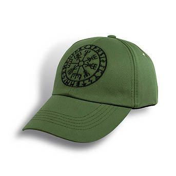 Бейсболка VEGVISIR FUTHARK оливкова, фото 1