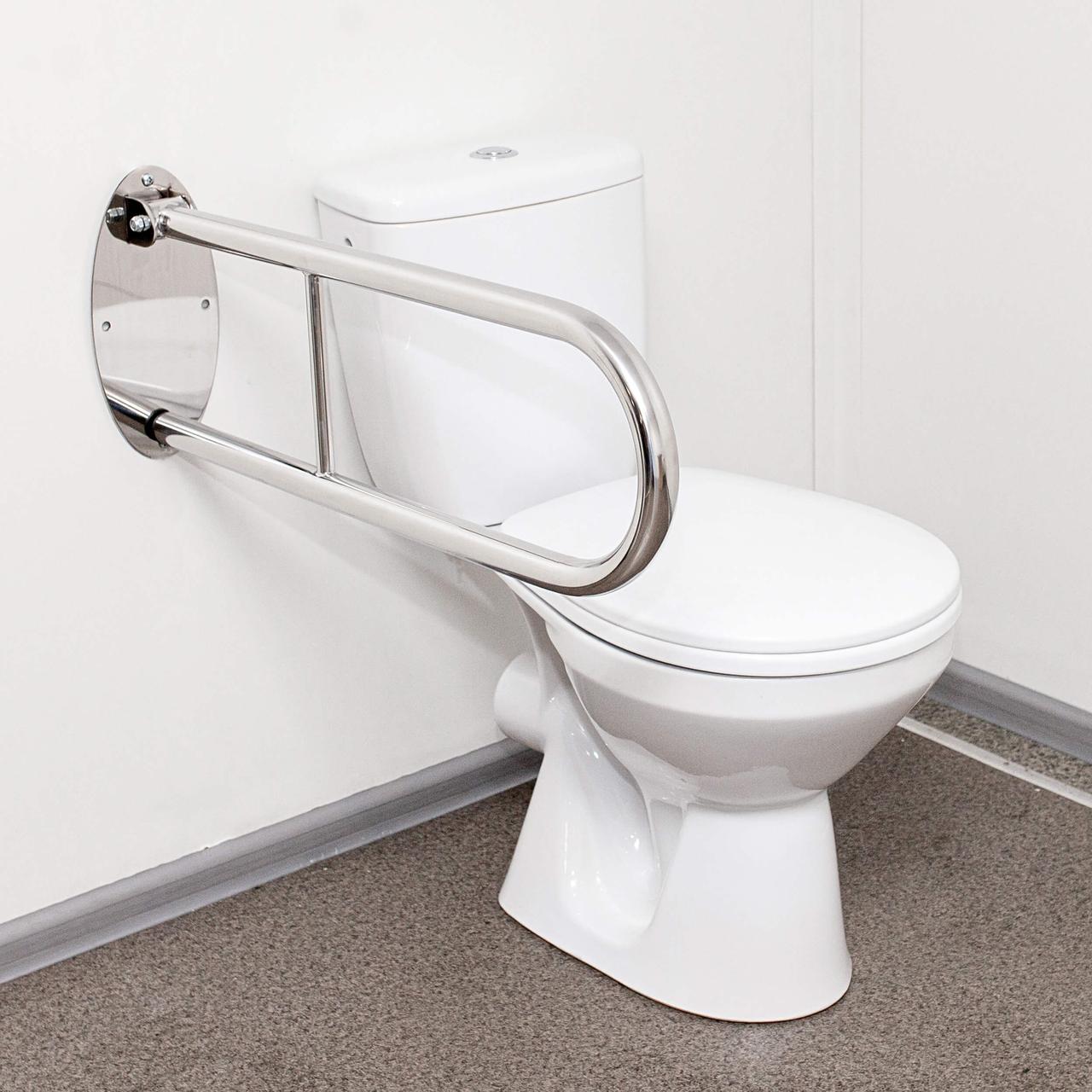 Поручень відкидної, ручка ∅32 мм, нержавіюча сталь., фото 1