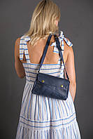 Женская сумка Френки, натуральная Винтажная кожа, цвет Синий