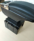 Підлокітник автомобільний універсальний Vitol HJ48015B, 32/13/14см, чорний, фото 5