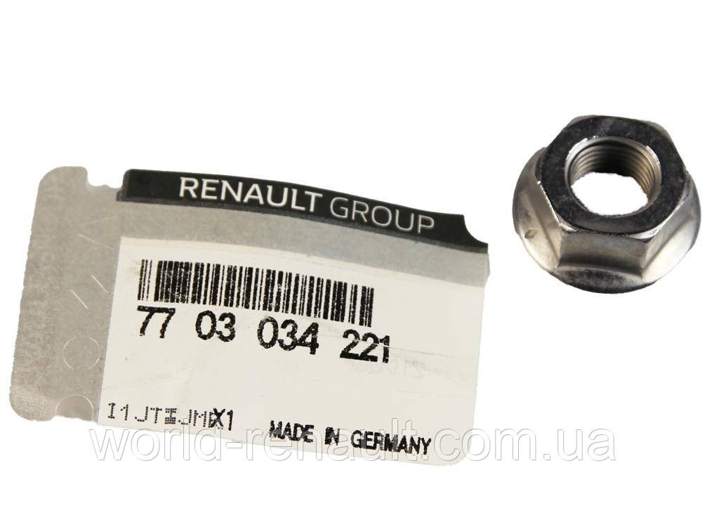 Renault (Original) 7703034221 — Гайка M10 для кульової опори на Рено Сценік 2
