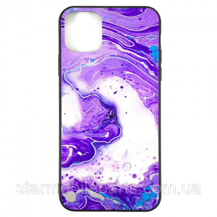 Чохол-накладка Marble UV для iPhone 11 Pro Max фіолетова