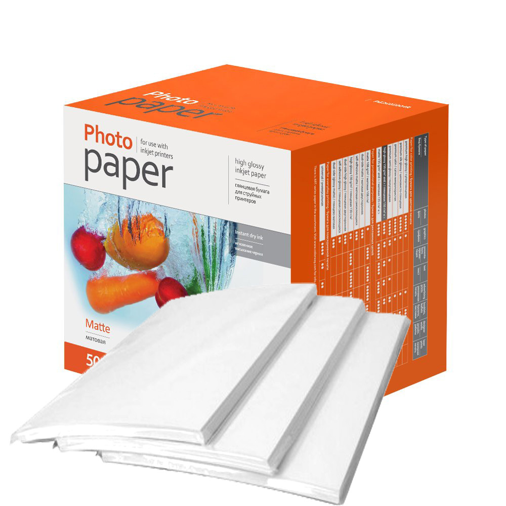 Папір ColorWay матовий фотопапір 220 г, 10x15, 1лист/в магазині, фото 1