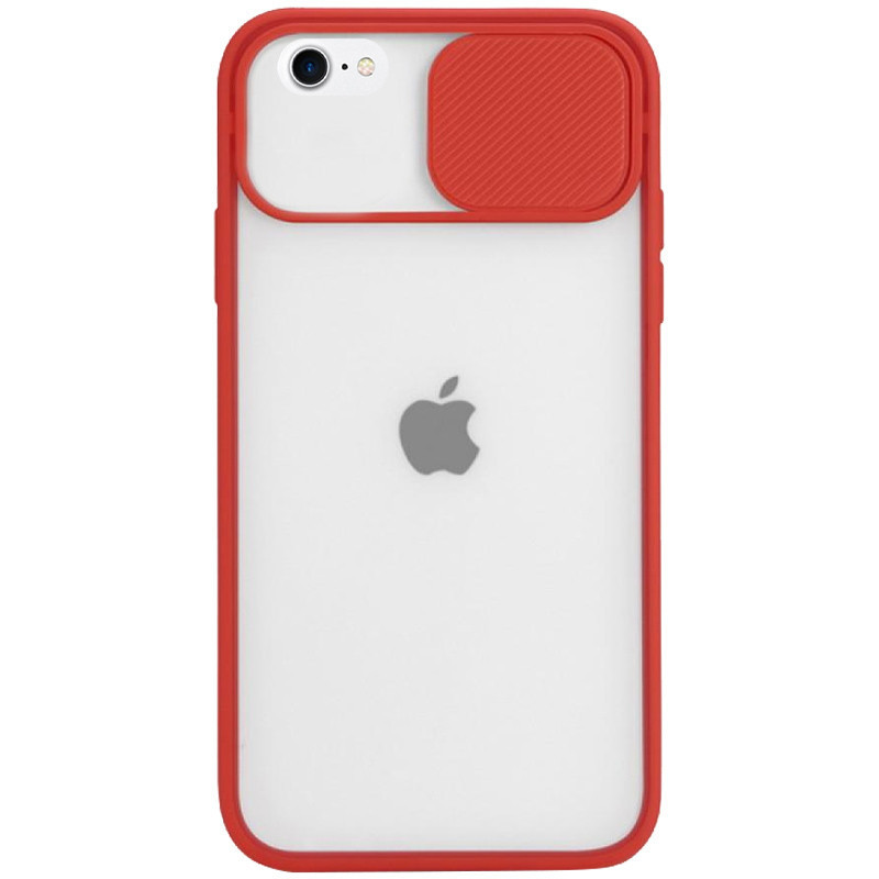 Чохол Totu Camshield зі шторкою для камери для iPhone 7/8/SE 2020 Червоний