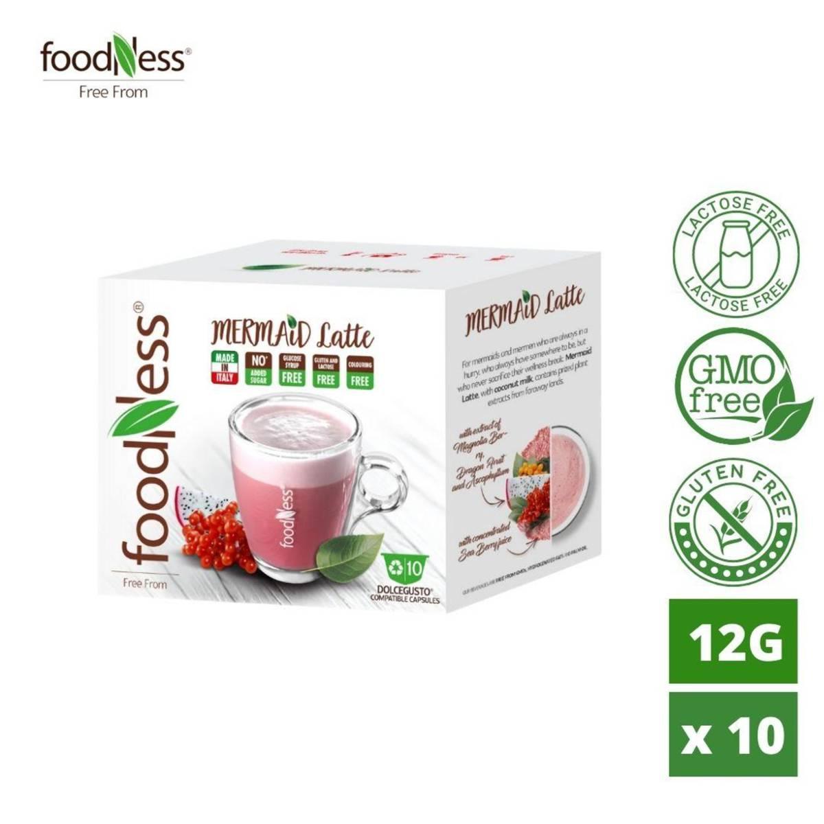 Кава в капсулах FoodNess Dolce Gusto Mermaid Latte 10 шт. (Дольче Густо, Латте Русалки), Італія