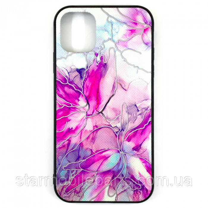 Чохол-накладка Marble UV для iPhone 11 рожева, фото 1