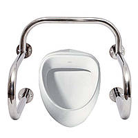 Поручень настінний для пісуара, ручка ∅32 мм, нержавіюча сталь.