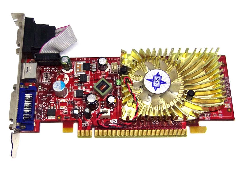 Відеокарта MSI GeForce 8400 GS 256Mb PCI-Ex DDR2 64bit (DVI + VGA + sVideo)
