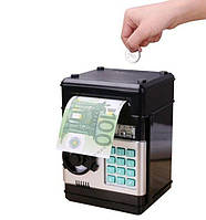 Игрушка Сейф  копилка с кодовым замком Number Bank музыкальный чорний швидка відпрака